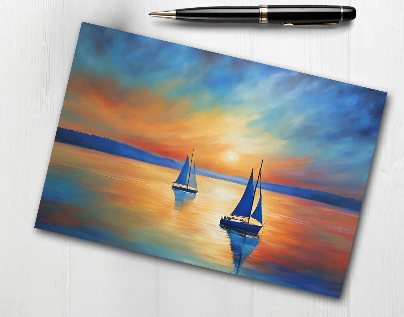 Sailboat Note Cards | Handmade Nature Stationery Set