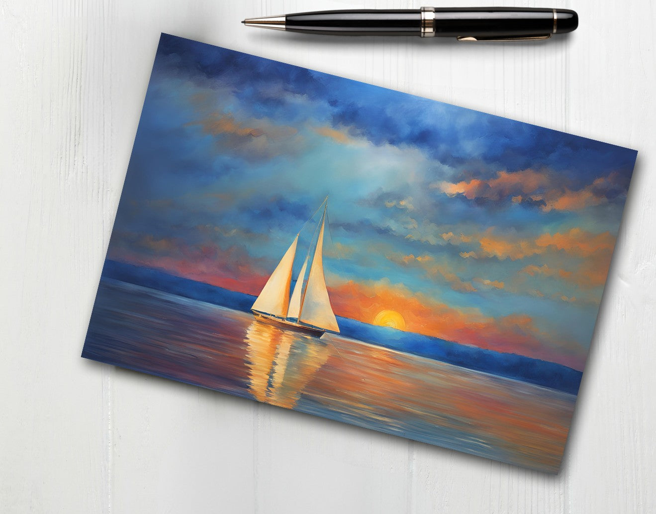 Sailboat Note Cards | Handmade Nature Stationery Set