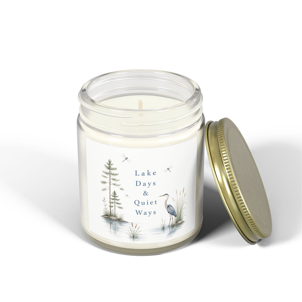 Lake Days & Quiet Ways Scented Candle — Coconut Apricot Wax (4oz & 9oz)