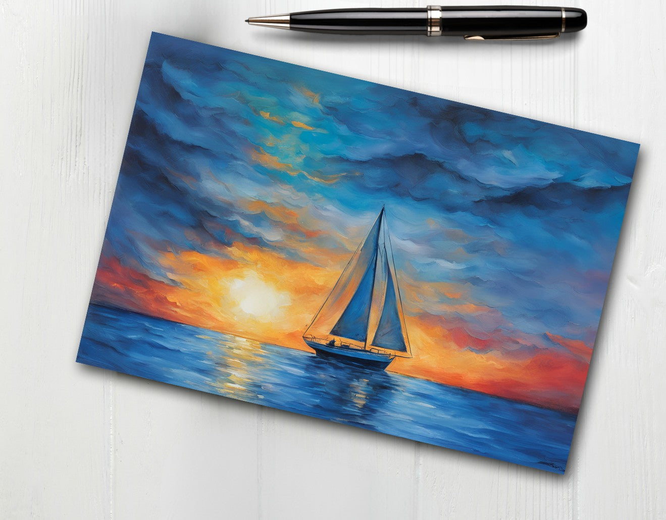 Sailboat Note Cards | Handmade Nature Stationery Set