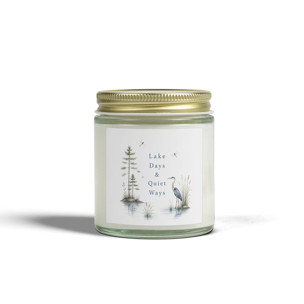 Lake Days & Quiet Ways Scented Candle — Coconut Apricot Wax (4oz & 9oz)