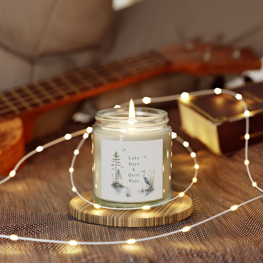 Lake Days & Quiet Ways Scented Candle — Coconut Apricot Wax (4oz & 9oz)
