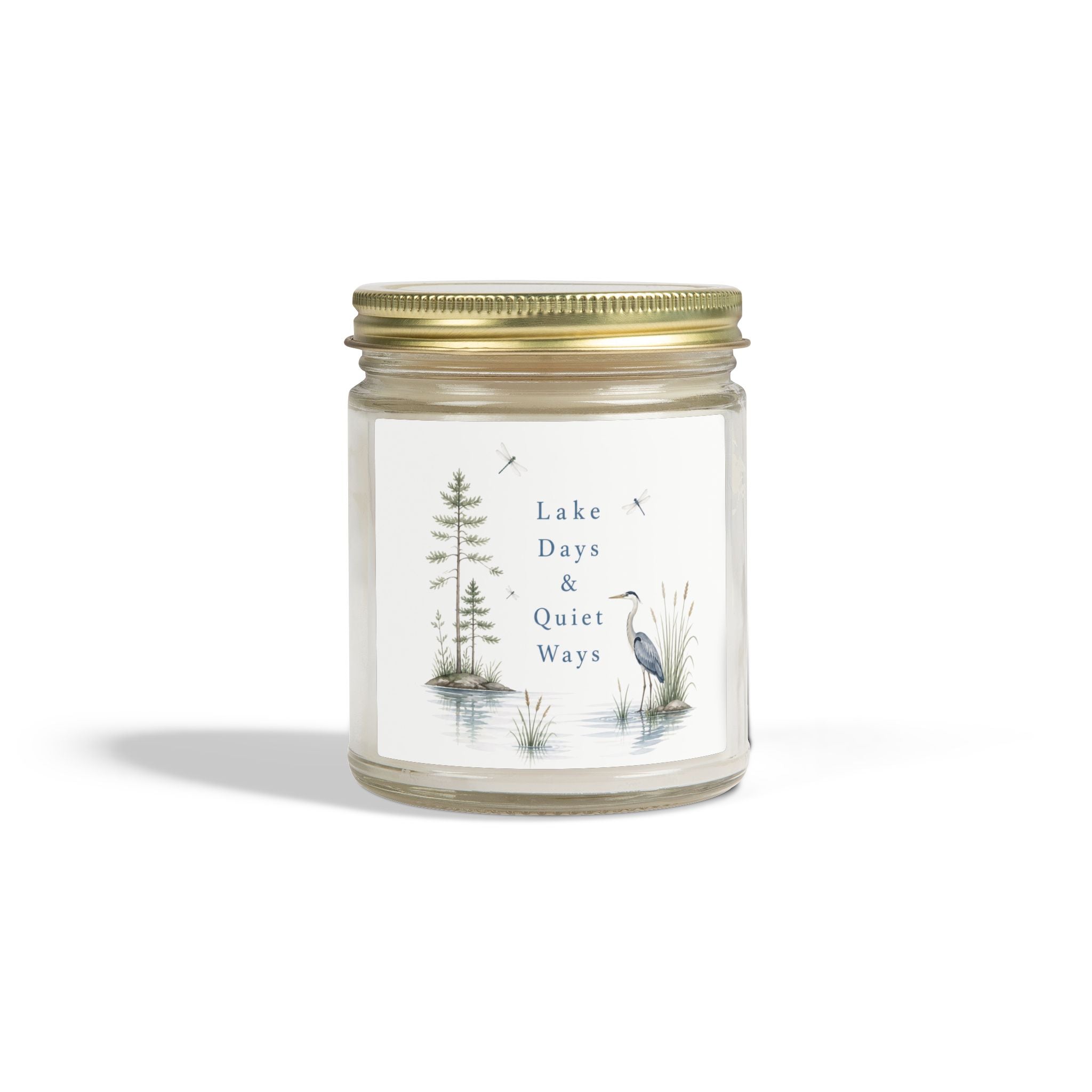 Lake Days & Quiet Ways Scented Candle — Coconut Apricot Wax (4oz & 9oz)