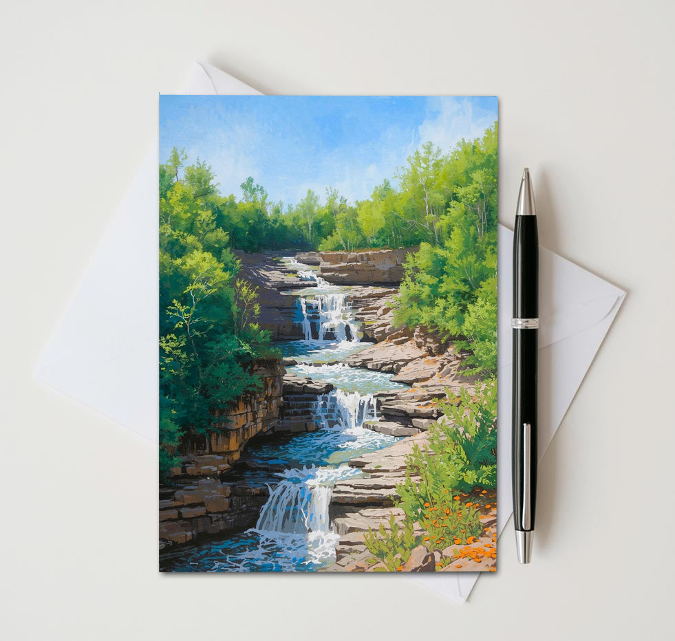Waterfall Note Cards | Handmade Nature Stationery Set
