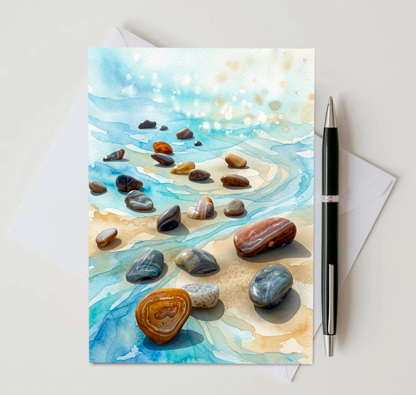 Rockhunter Joy Note Card | Handmade Nature Stationery