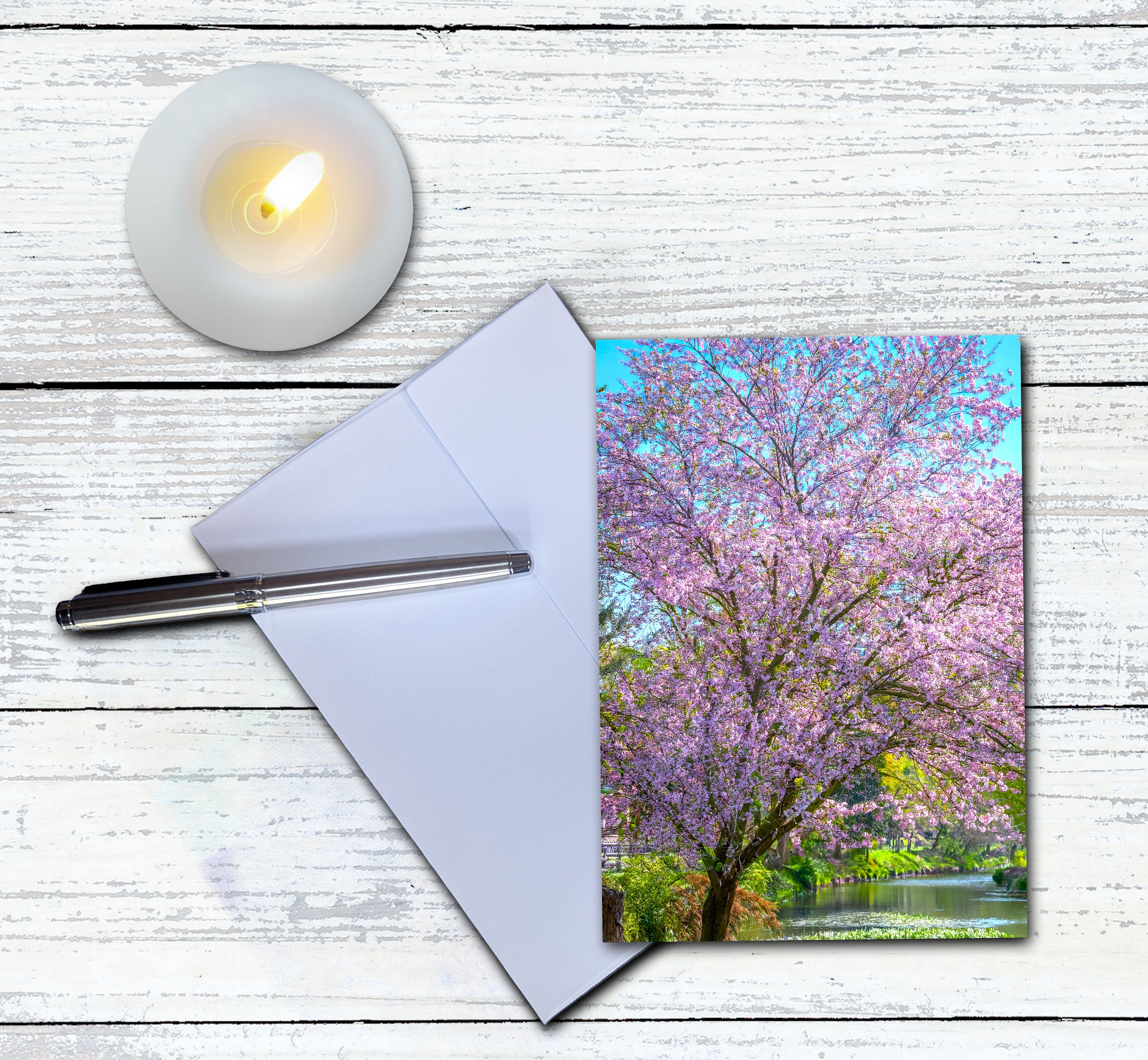 Flowering Tree Note Cards | Handmade Nature Stationery Set