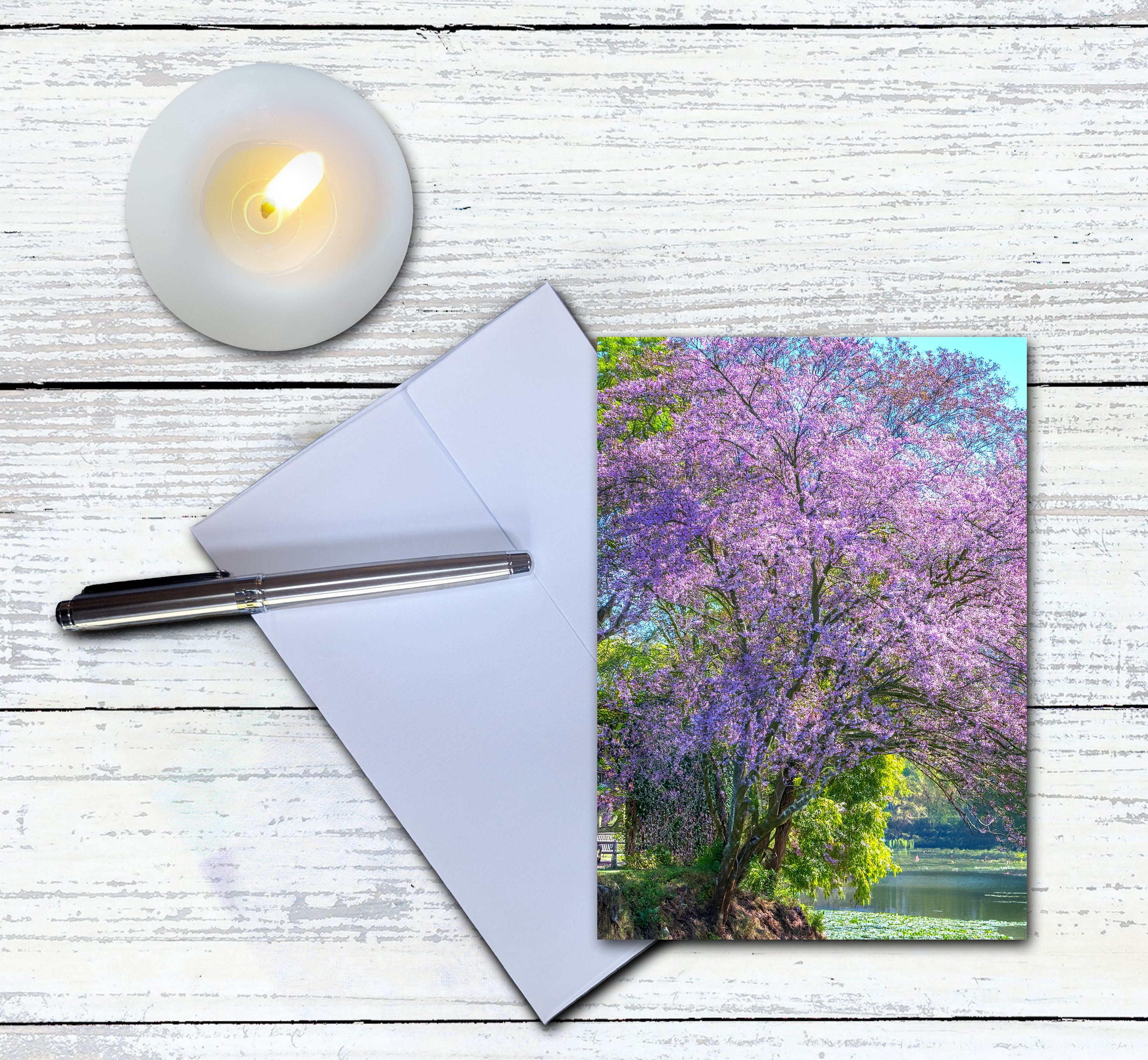 Flowering Tree Note Cards | Handmade Nature Stationery Set
