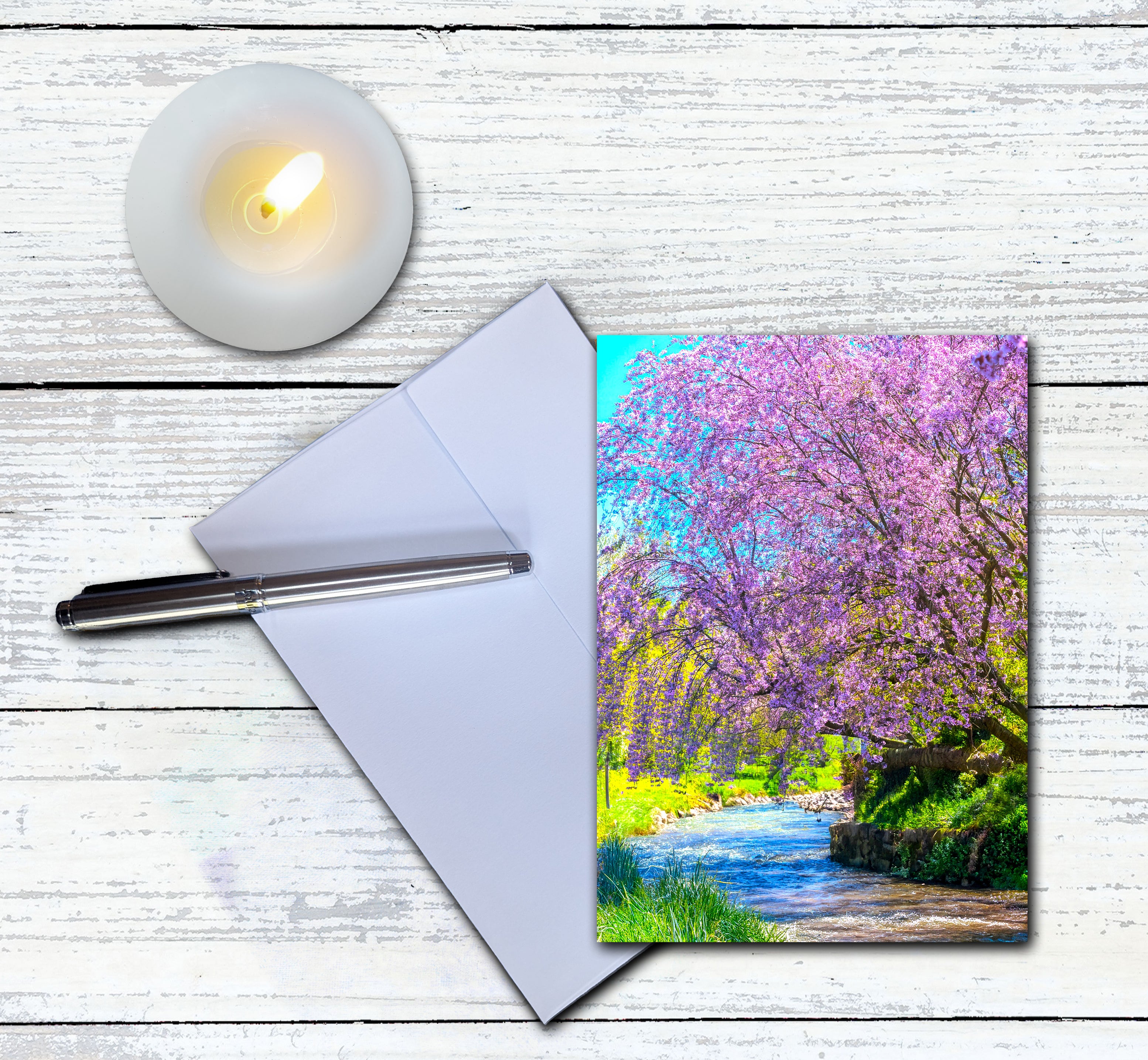 Flowering Tree Note Cards | Handmade Nature Stationery Set
