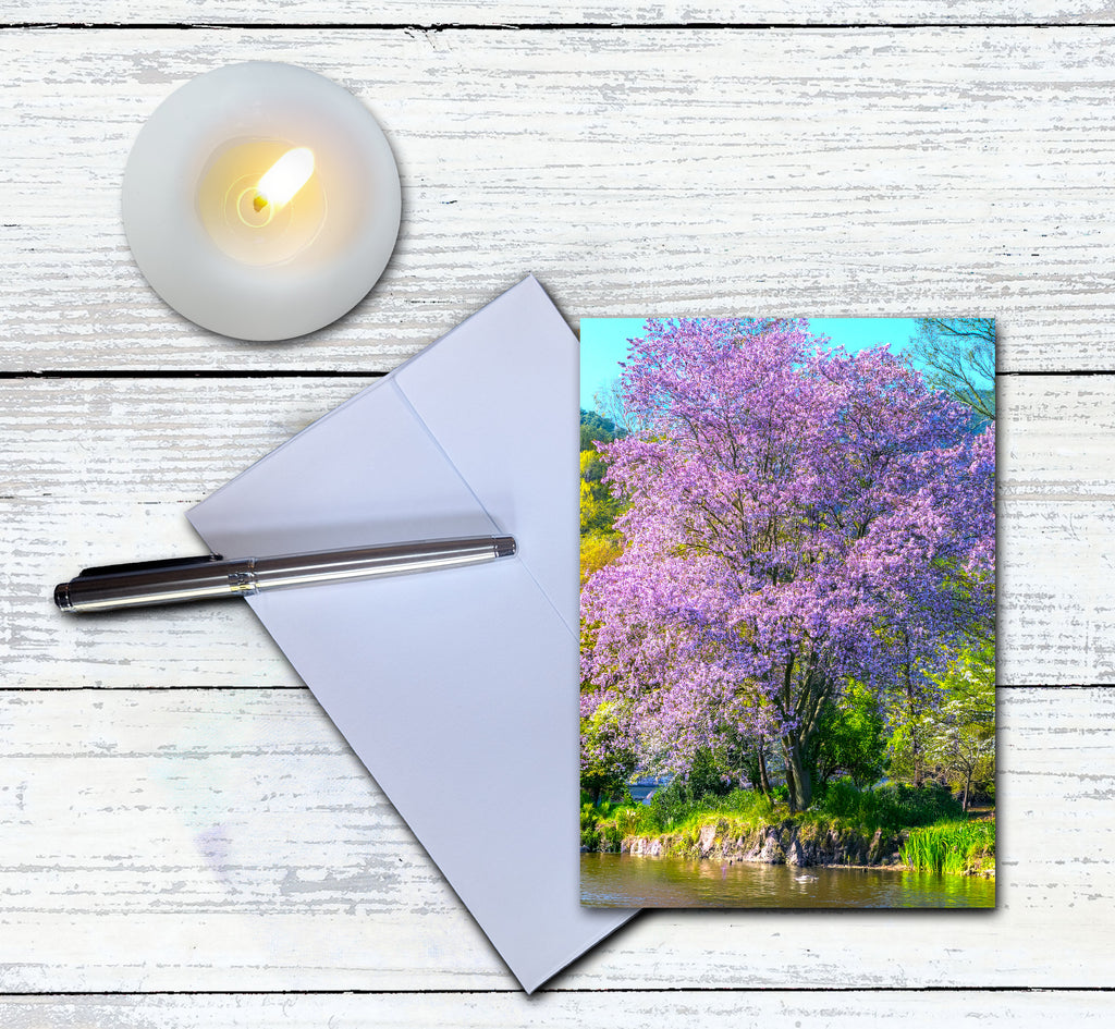 Flowering Tree Note Cards | Handmade Nature Stationery Set