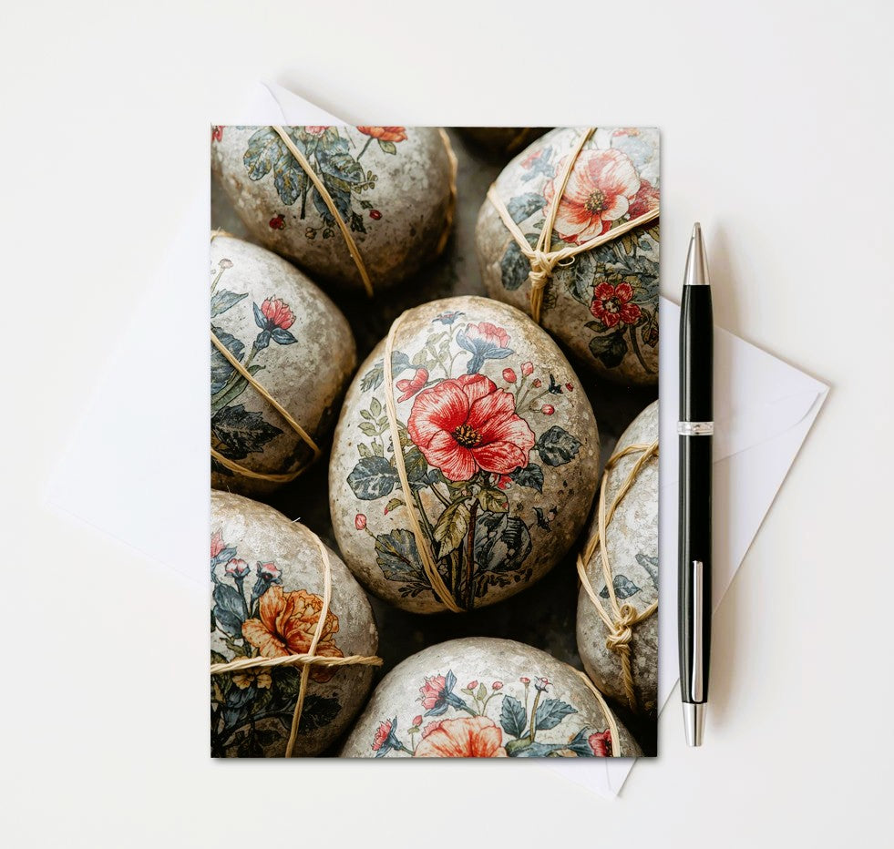 Painted Rock Note Cards | Handmade Nature Stationery Set