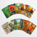 Summer Into Autumn Limited Edition Note Card Set - 12 Handmade Botanical & Fall Greeting Cards