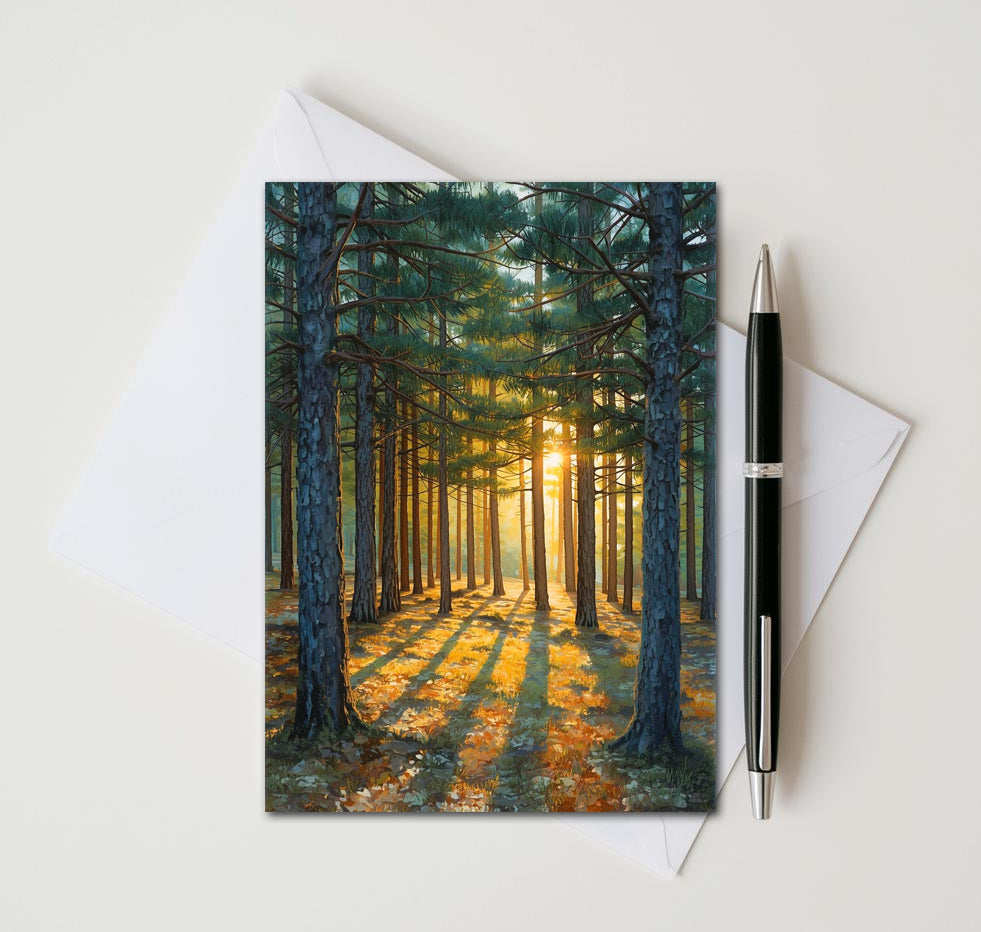 Pine Tree Note Cards | Handmade Nature Stationery Set