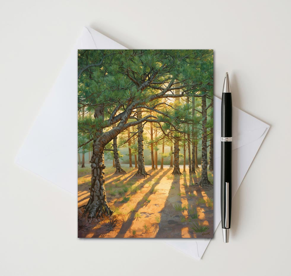 Pine Tree Note Cards | Handmade Nature Stationery Set