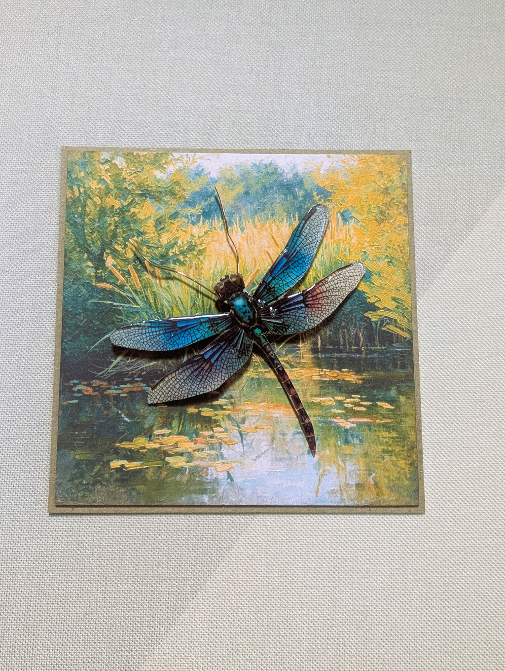 July Snail Mail Club Box | Handwritten Letter, Dragonfly Stationery & Handmade Art Bundle | Only 8