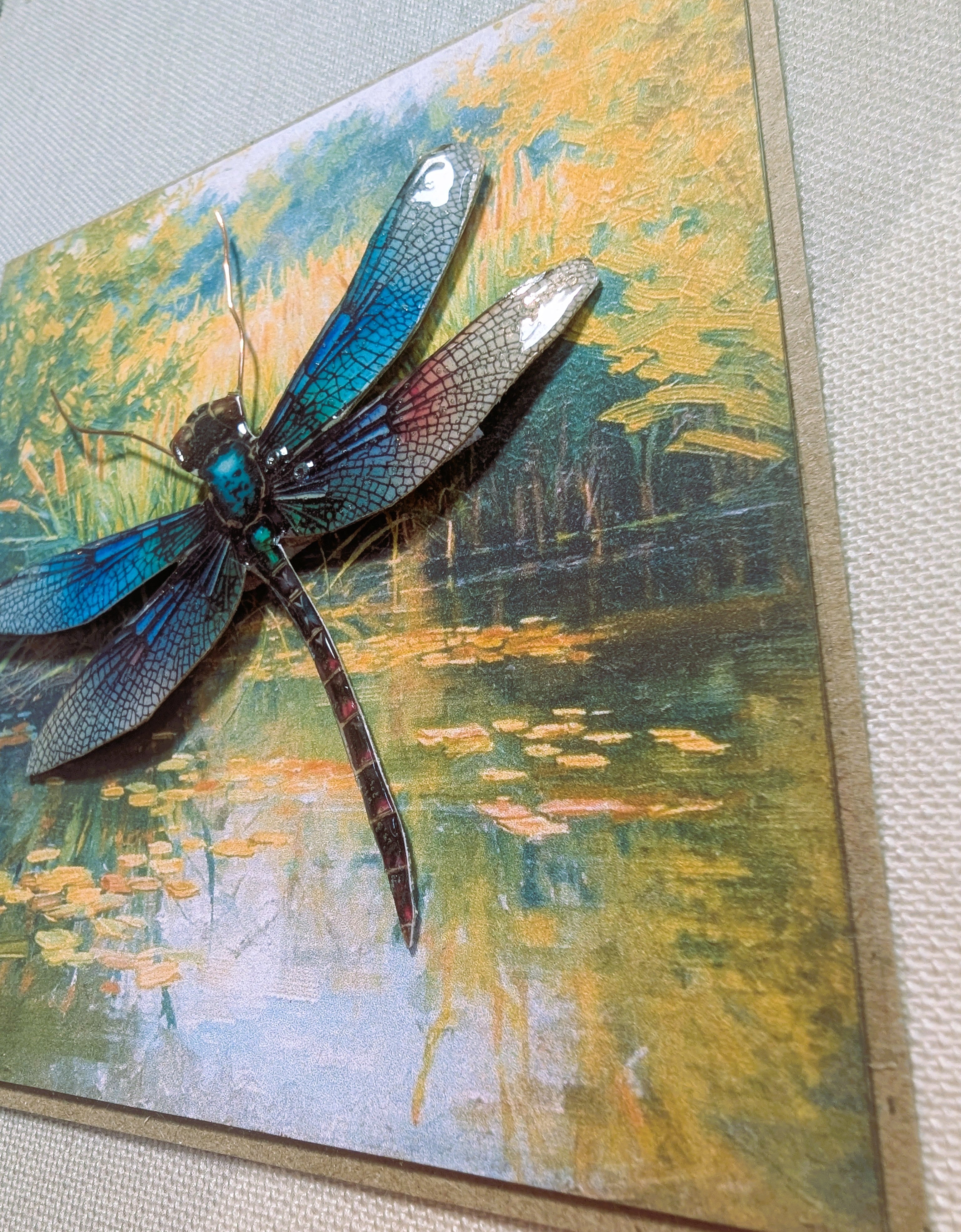 July Snail Mail Club Box | Handwritten Letter, Dragonfly Stationery & Handmade Art Bundle | Only 8