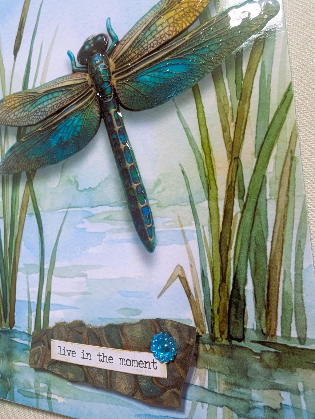 July Snail Mail Club Box | Handwritten Letter, Dragonfly Stationery & Handmade Art Bundle | Only 8