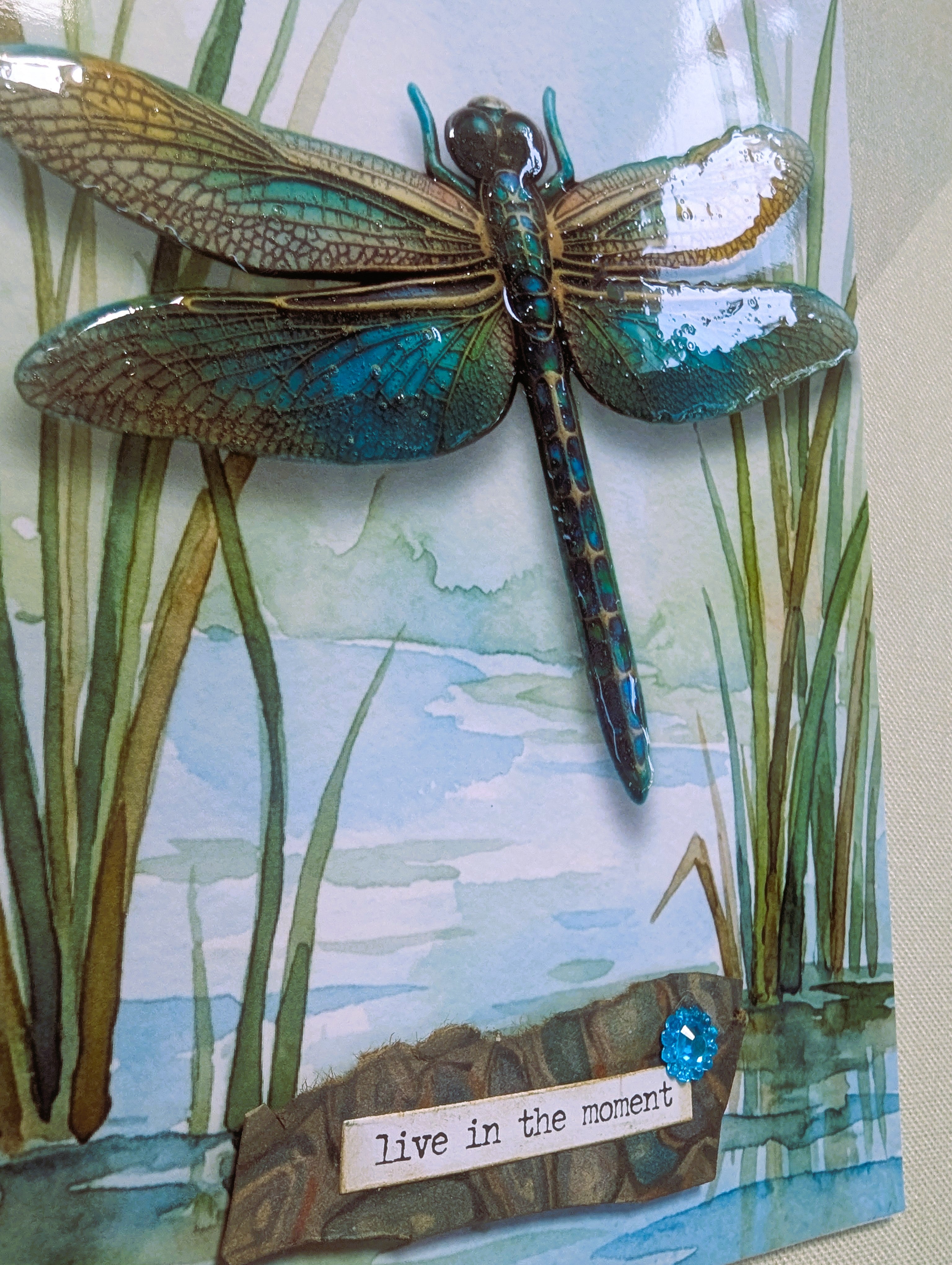 July Snail Mail Club Box | Handwritten Letter, Dragonfly Stationery & Handmade Art Bundle | Only 8