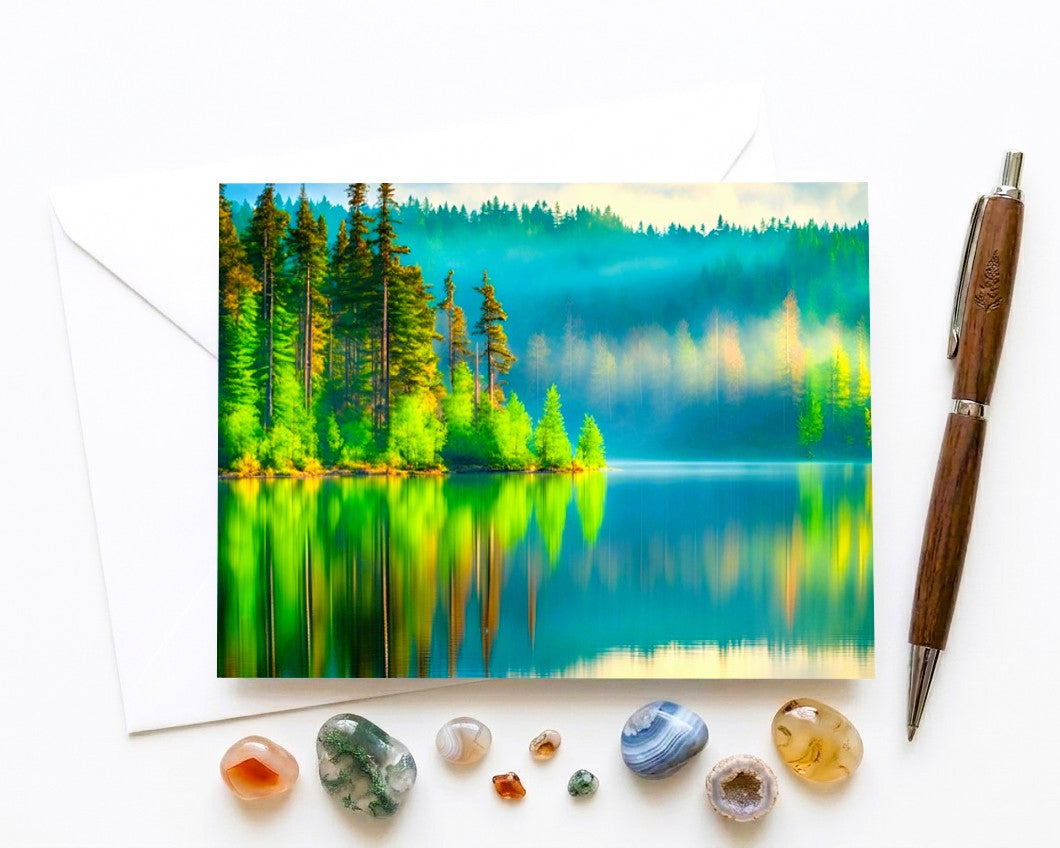 Where Stillness Resides Note Card | Handmade Nature Stationery