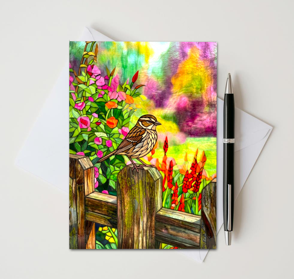 Vibrant Bird 5x7 Note Card