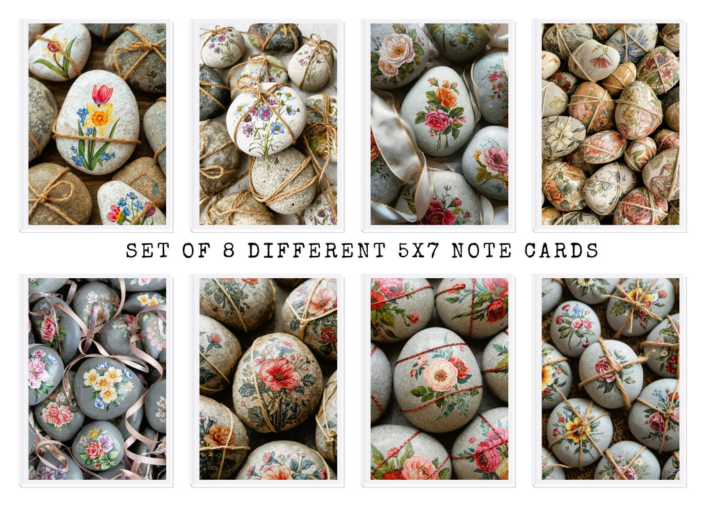Painted Rock Note Cards | Handmade Nature Stationery Set