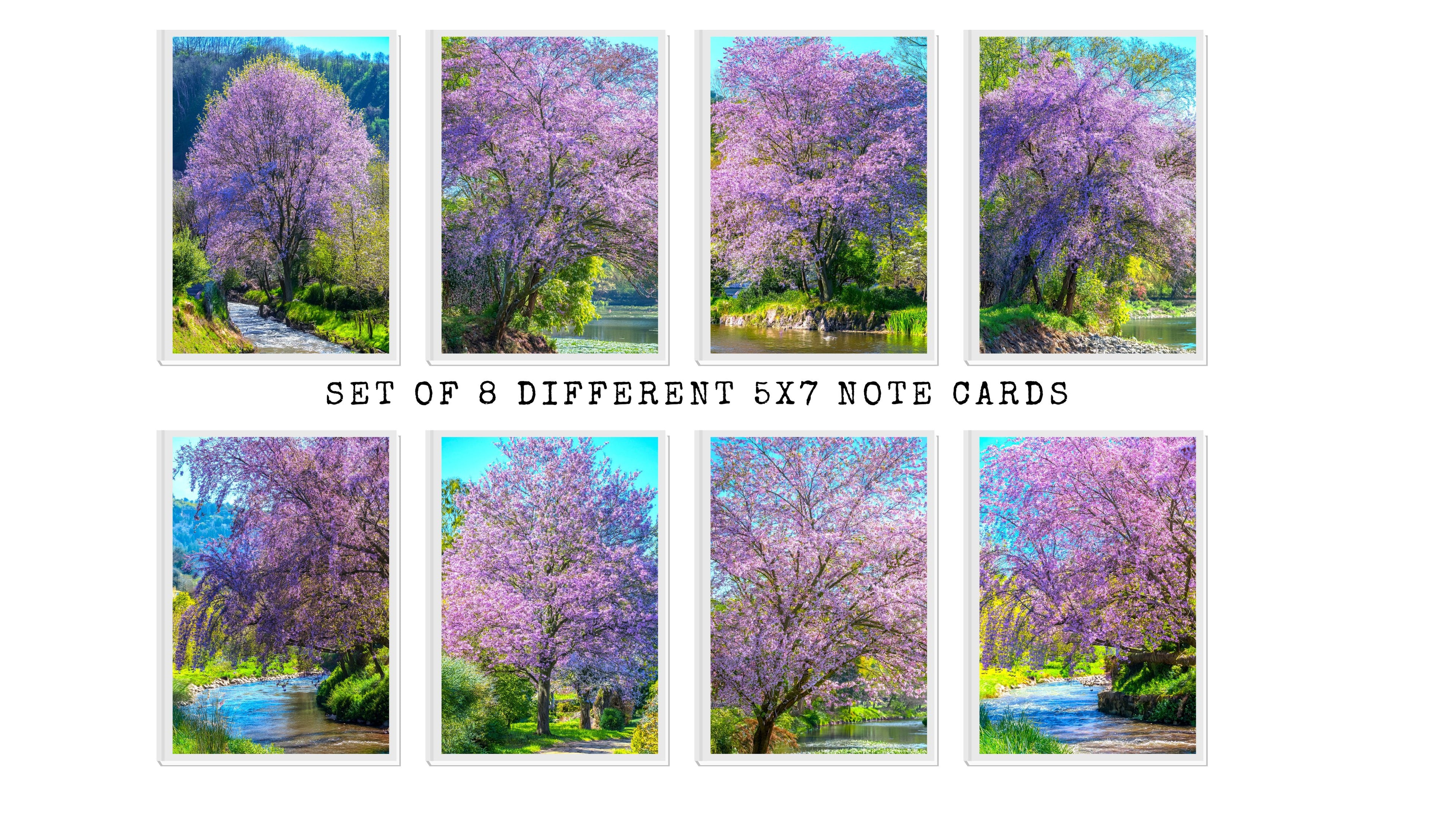 Flowering Tree Note Cards | Handmade Nature Stationery Set