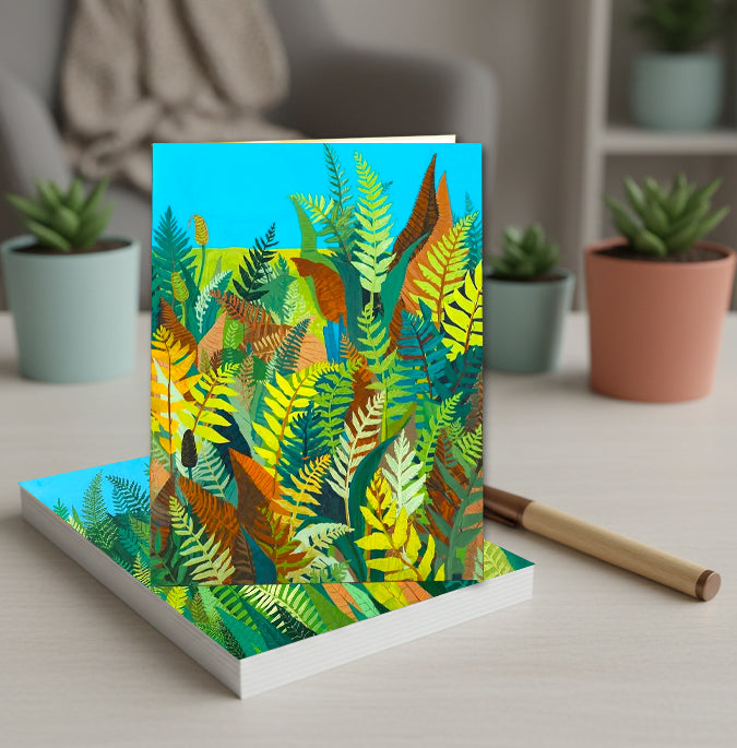 Botanical Fern Note Cards | Handmade Nature Stationery Set