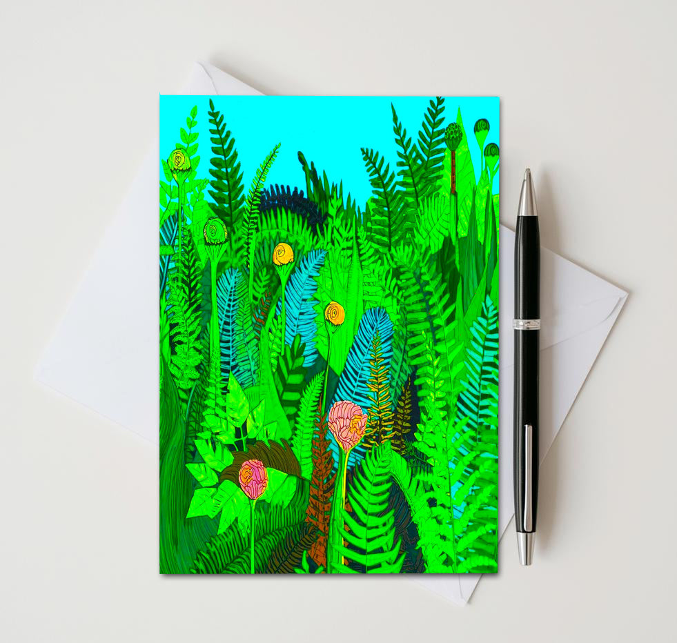 Botanical Fern Note Cards | Handmade Nature Stationery Set