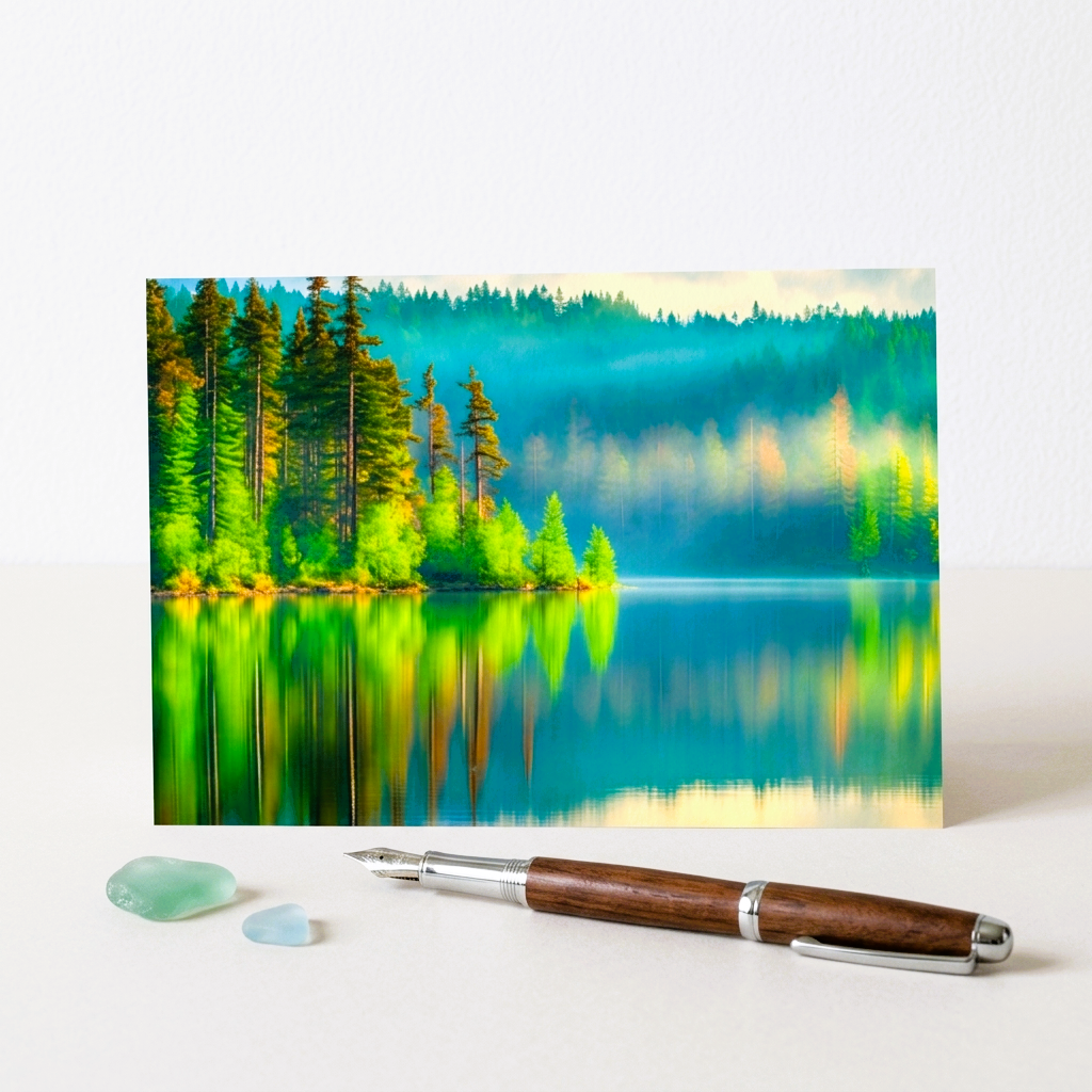 Where Stillness Resides Note Card | Handmade Nature Stationery