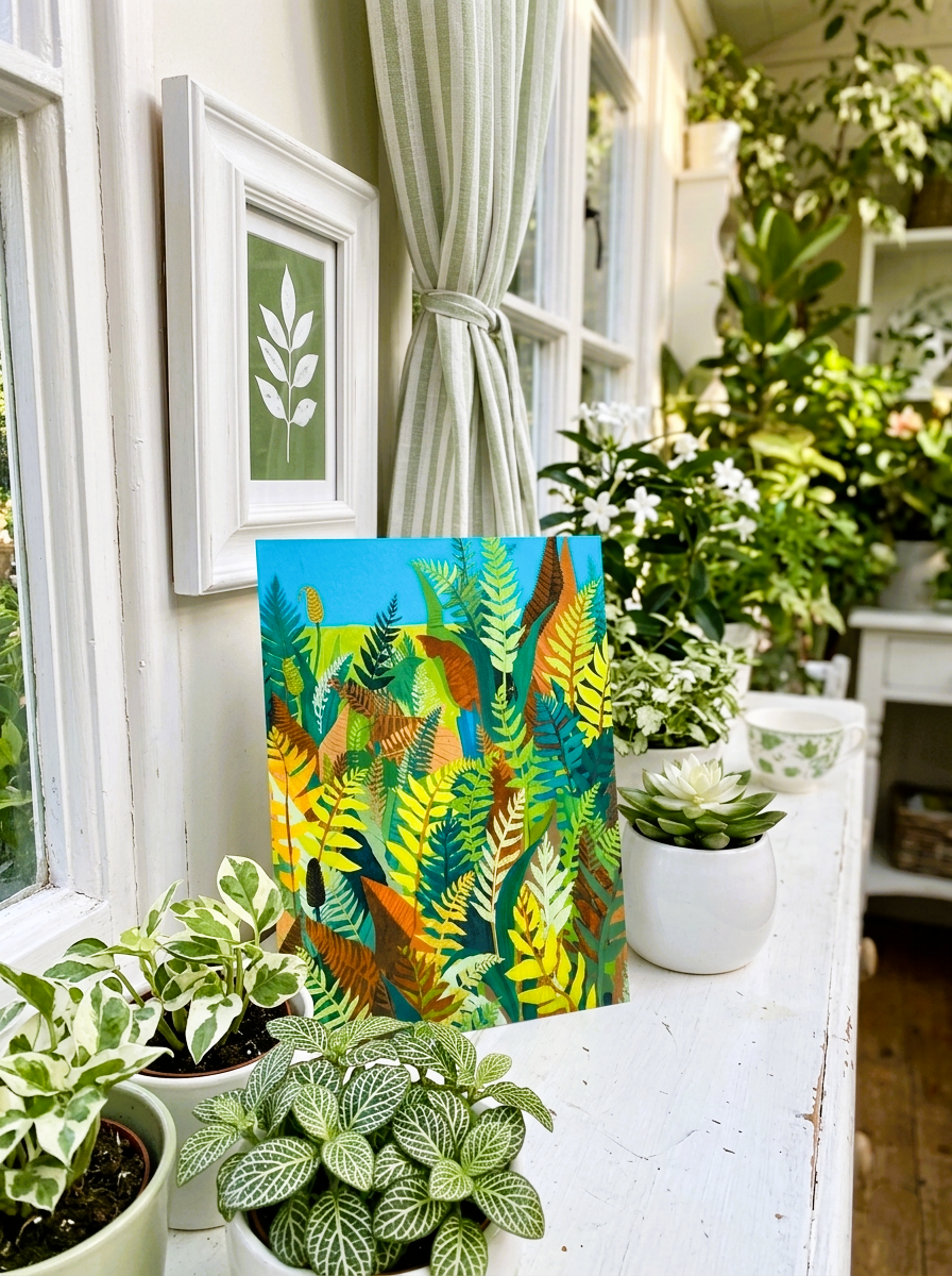 Botanical Fern Note Cards | Handmade Nature Stationery Set