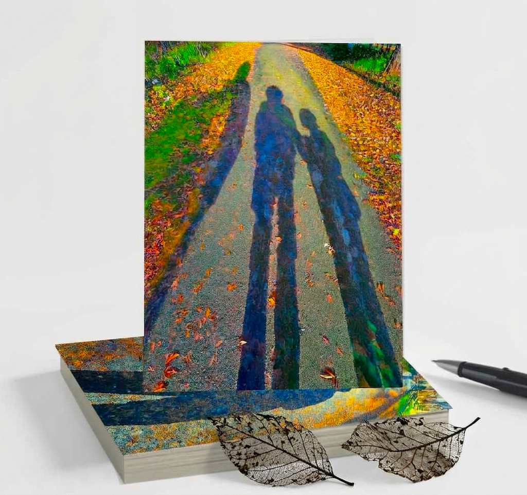 Shadow Note Cards | Handmade Nature Stationery Set