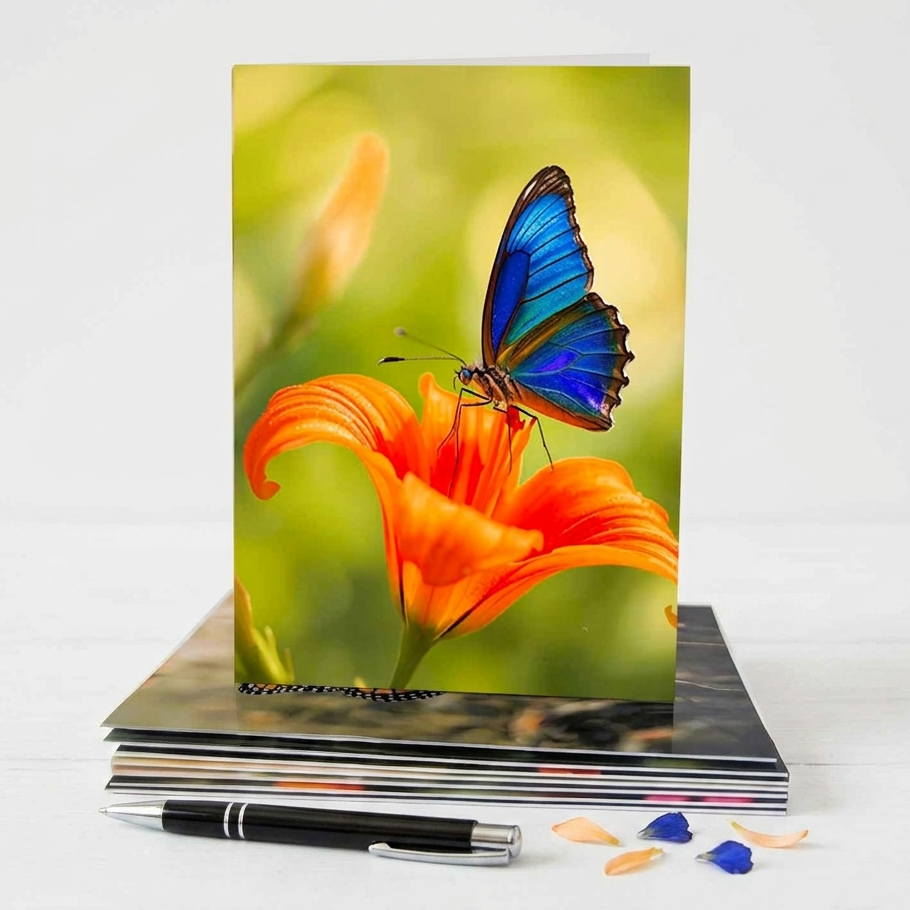 Butterfly Note Cards | Handmade Nature Stationery Set