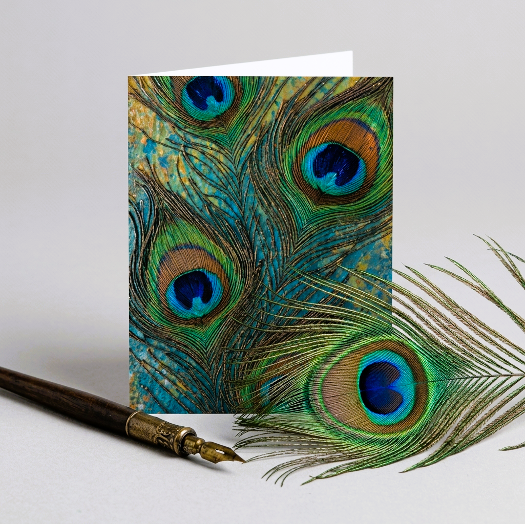 Royal Plume Note Card | Handmade Nature Stationery