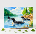 Loon On The Lake Note Card | Handmade Nature Stationery