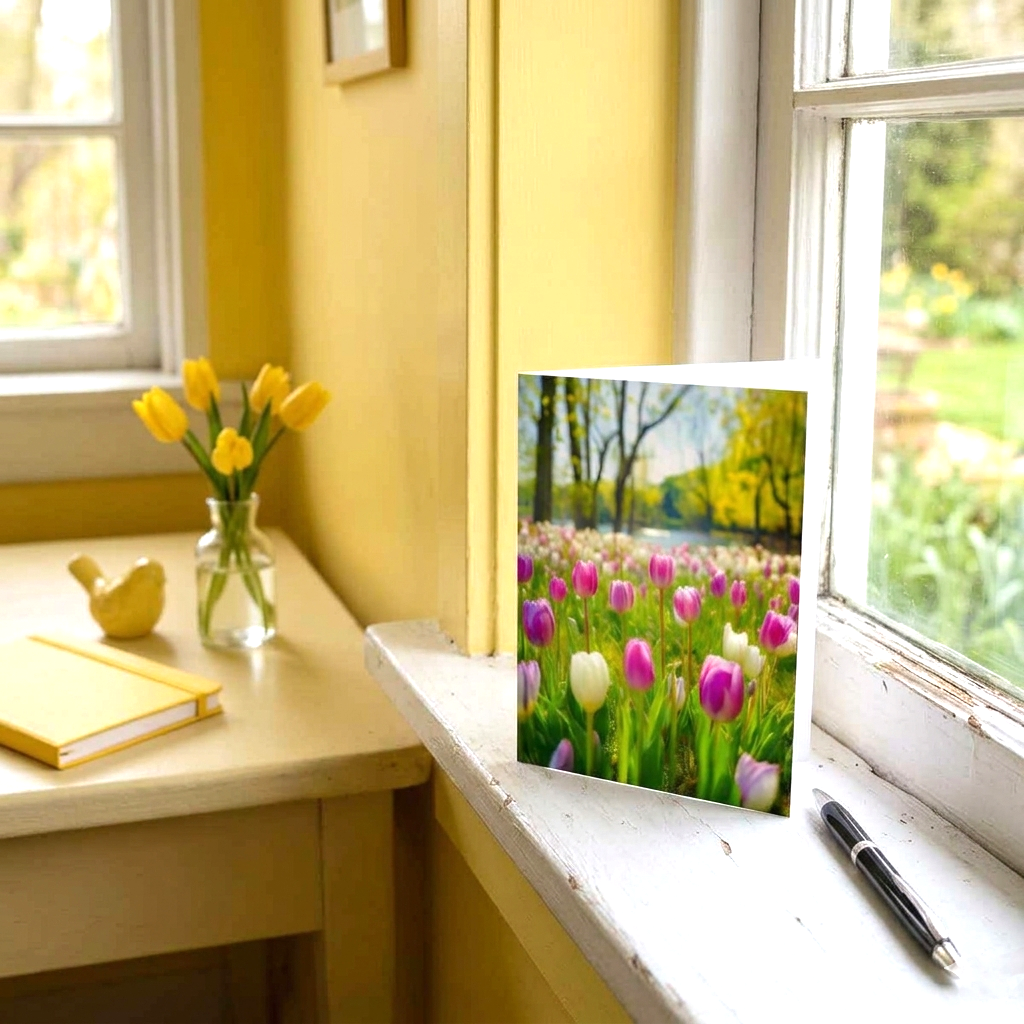 A Tapestry Of Spring Note Card | Handmade Nature Stationery