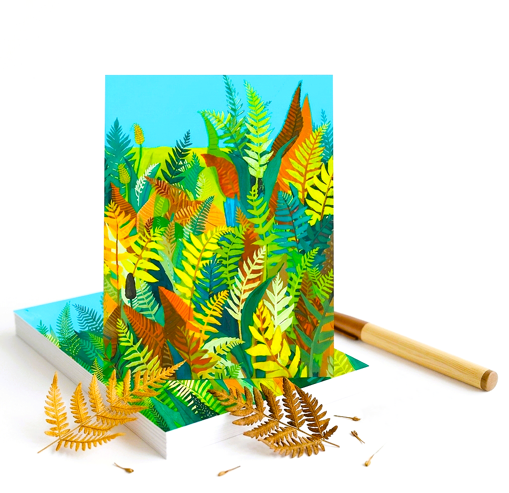 Botanical Fern Note Cards | Handmade Nature Stationery Set
