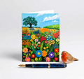 Wildflower Meadow Note Card | Handmade Nature Stationery