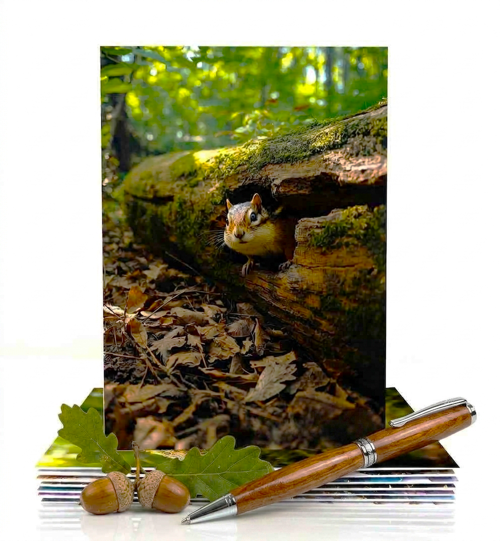 Squirrel Note Cards | Handmade Nature Stationery Set