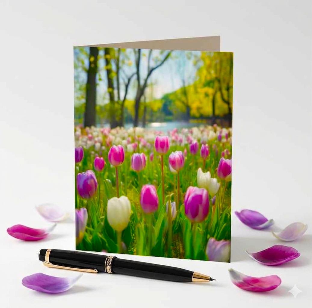 A Tapestry Of Spring Note Card | Handmade Nature Stationery