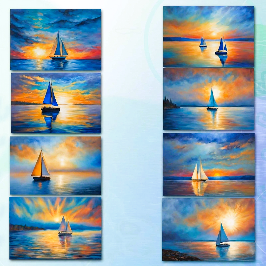 Sailboat Note Cards | Handmade Nature Stationery Set