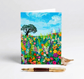 Garden Landscape Note Card | Handmade Nature Stationery