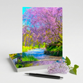 Flowering Tree Note Cards | Handmade Nature Stationery Set