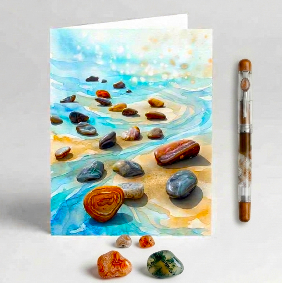 Rockhunter Joy Note Card | Handmade Nature Stationery