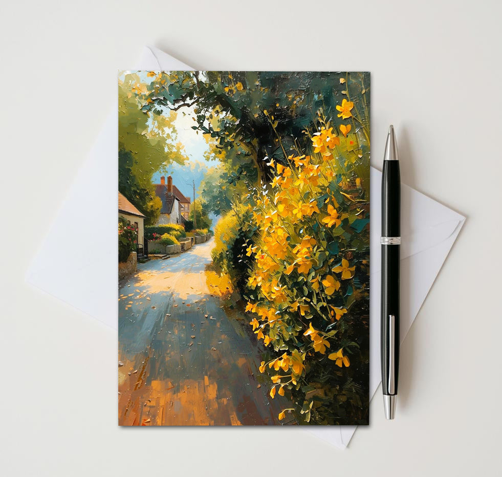 Wildflower Path Note Cards | Handmade Nature Stationery Set
