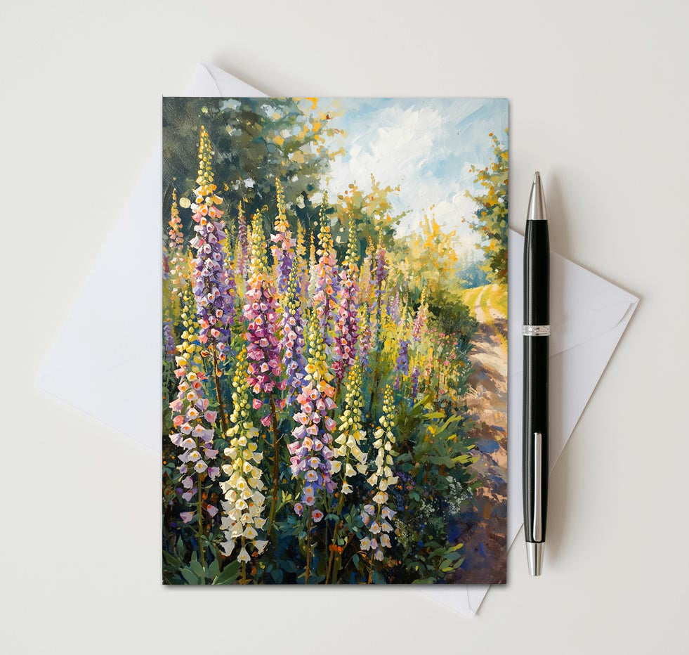 Wildflower Path Note Cards | Handmade Nature Stationery Set