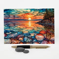Lake Sunrise Note Card | Handmade Nature Stationery