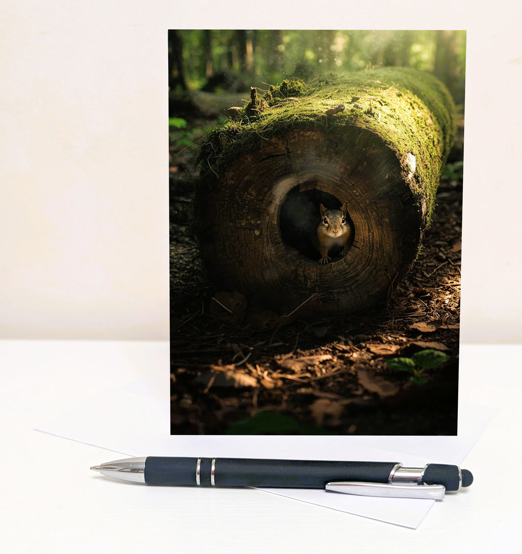 Squirrel Note Cards | Handmade Nature Stationery Set