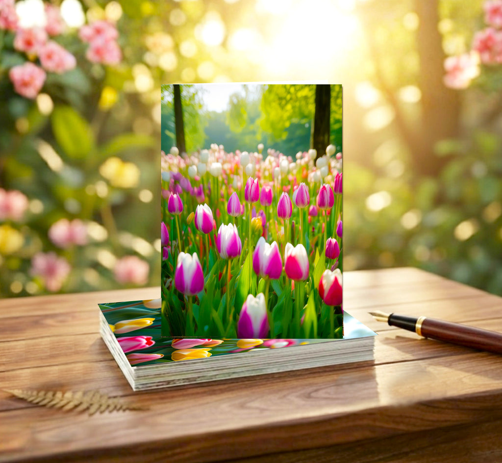 Tulip Note Cards | Handmade Nature Stationery Set
