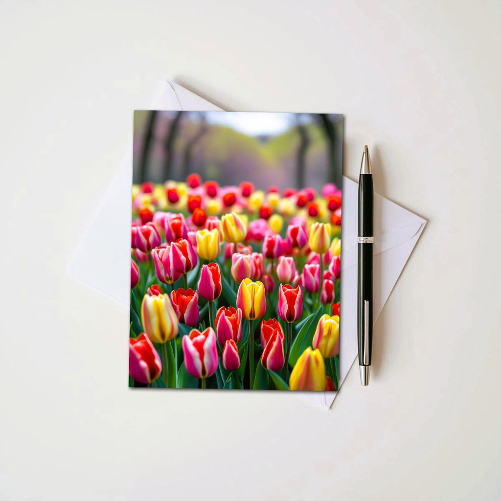 Tulip Note Cards | Handmade Nature Stationery Set