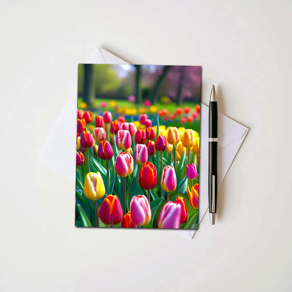 Tulip Note Cards | Handmade Nature Stationery Set