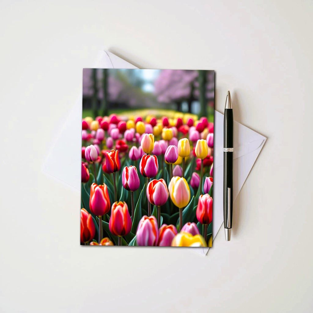 Tulip Note Cards | Handmade Nature Stationery Set